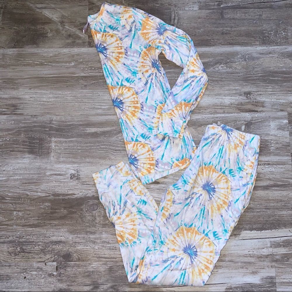 Target Tie Dye 100% cotton pj’s EUC